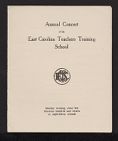 Program for the Annual Concert of the East Carolina Teachers Training School